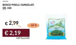 Prezzemolo e Vitale Bosco piselli surgelati offerta
