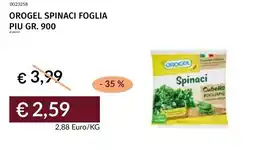 Prezzemolo e Vitale Orogel spinaci foglia piu offerta