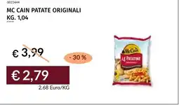 Prezzemolo e Vitale Mc cain patate originali offerta