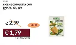 Prezzemolo e Vitale Kioene cotoletta con spinaci offerta