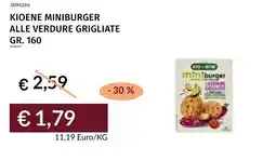 Prezzemolo e Vitale Kioene miniburger alle verdure grigliate offerta
