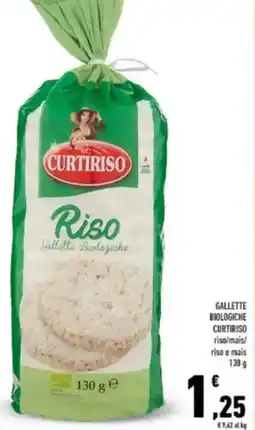 Conad Gallette biologiche curtiriso offerta