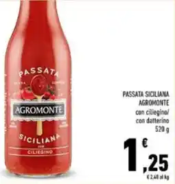 Conad Passata siciliana agromonte offerta
