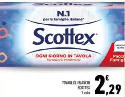 Conad Tovaglioli bianchi scottex offerta