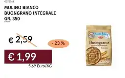 Prezzemolo e Vitale Mulino bianco buongrano integrale offerta