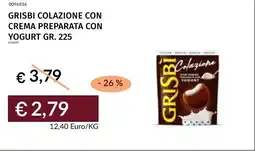 Prezzemolo e Vitale Grisbi colazione con crema preparata con yogurt offerta