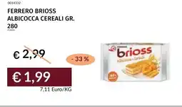Prezzemolo e Vitale Ferrero brioss albicocca cereali offerta