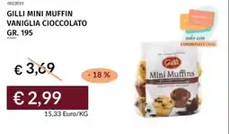 Prezzemolo e Vitale Gilli mini muffin vaniglia cioccolato offerta
