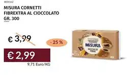 Prezzemolo e Vitale Misura cornetti fibrextra al cioccolato offerta
