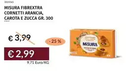 Prezzemolo e Vitale Misura fibrextra cornetti arancia, carota e zucca offerta