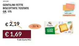 Prezzemolo e Vitale Gentilini fette biscottate tostate offerta