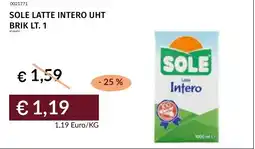 Prezzemolo e Vitale Sole latte intero uht brik offerta