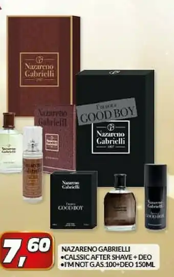 Risparmio Casa Nazareno gabrielli classic after shave + deo - i'm not gas.100 + deo 150 ml offerta