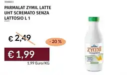 Prezzemolo e Vitale Parmalat zymil latte uht scremato senza lattosio offerta