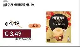 Prezzemolo e Vitale Nescafe ginseng offerta