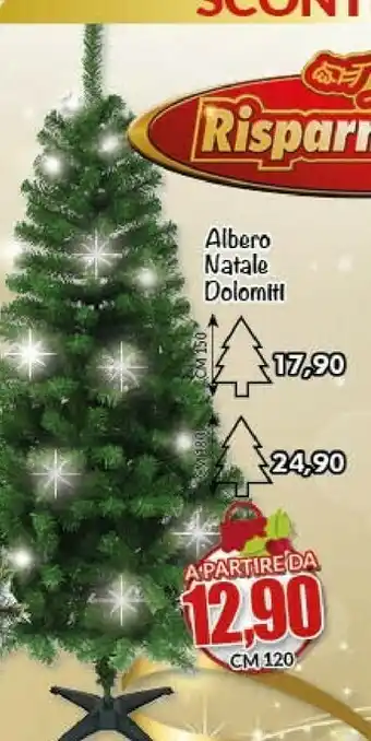 Risparmio Casa Dolomiti albero natale offerta