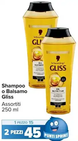 Carrefour Market Shampoo o Balsamo Gliss offerta