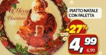 Risparmio Casa Piatto natale con paletta offerta