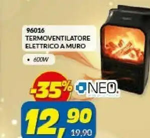 Risparmio Casa Neo 96016 termoventilatore elettrico a muro offerta