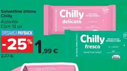 Carrefour Market Salviettine Intime CHILLY conf. 12 pz offerta