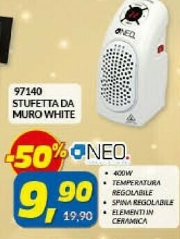 Risparmio Casa Neo 97140 stufetta da muro white offerta