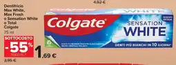 Carrefour Market Dentifricio Max White, Max Fresh o Sensation White o Total COLGATE offerta