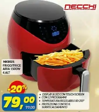 Risparmio Casa Nk8021 friggitrice aria 1500 w 4.6 lt offerta