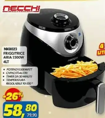 Risparmio Casa Nk8023 friggitrice aria 1500 w 4 lt offerta