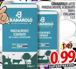 Il Genio Supermercato Granarolo latte parzialmente scremato 100% italiano offerta