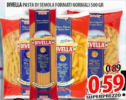Il Genio Supermercato Divella pasta di semola formati normali offerta