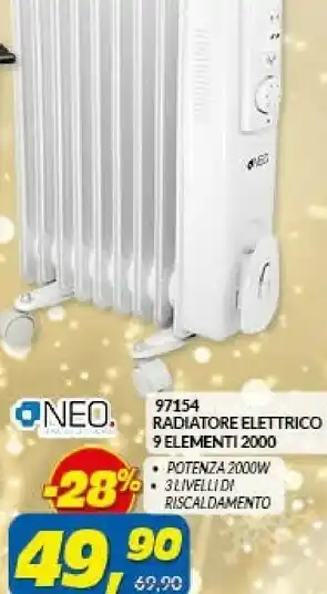 Risparmio Casa Neo radiatore elettrico 9 elementi 2000 offerta