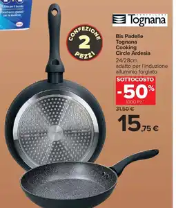 Carrefour Market Bis padelle Tognana cooking circle ARDESIA offerta