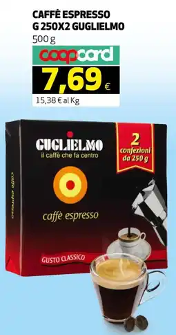 Ipercoop Caffè espresso CUGLIELMO offerta