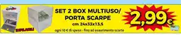 Ipercoop Set 2 box multiuso porta scarpe offerta