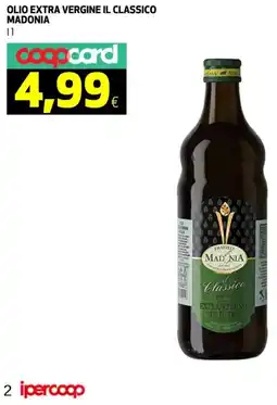 Ipercoop Olio extra vergine il classico MADONIA offerta