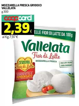 Ipercoop Mozzarella fresca VALLELATA offerta