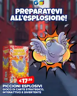 Giocheria Piccioni esplosivi gioco di carte strategico, interattivo e divertente offerta