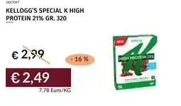 Prezzemolo e Vitale Kellogg's special k high protein 21% offerta