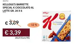 Prezzemolo e Vitale Kellogg's barrette special k cioccolato al latte offerta