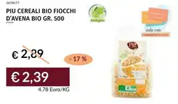 Prezzemolo e Vitale Piu cereali bio fiocchi d'avena bio offerta
