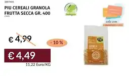 Prezzemolo e Vitale Piu cereali granola frutta secca offerta