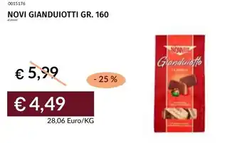 Prezzemolo e Vitale Novi gianduiotti offerta