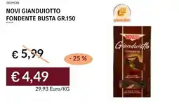 Prezzemolo e Vitale Novi gianduiotto fondente busta offerta