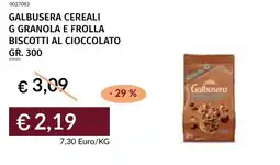 Prezzemolo e Vitale Galbusera cereali g granola e frolla biscotti al cioccolato offerta