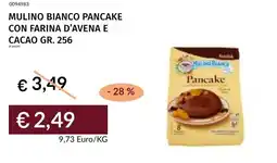 Prezzemolo e Vitale Mulino bianco pancake con farina d'avena e cacao offerta