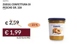 Prezzemolo e Vitale Zuegg confettura di pesche offerta