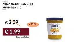 Prezzemolo e Vitale Zuegg marmellata alle arance offerta