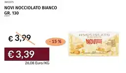 Prezzemolo e Vitale Novi nocciolato bianco offerta