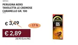 Prezzemolo e Vitale Perugina nero tavoletta le cremose caramello offerta