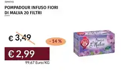 Prezzemolo e Vitale Pompadour infuso fiori di malva 20 filtri offerta